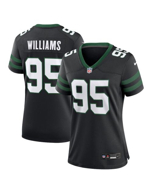 Quinnen Williams 95 New York Jets Alternate Game Jersey – Women, Black
