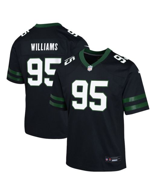 Quinnen Williams 95 New York Jets Alternate Game YOUTH Jersey – Legacy Black