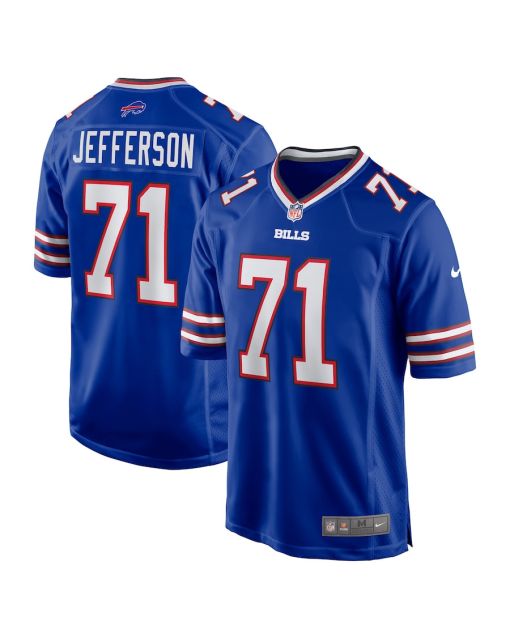 Quinton Jefferson 71 Buffalo Bills Game Men Jersey – Royal