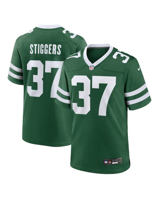 Qwan’tez Stiggers 37 New York Jets Team Game Men Jersey – Legacy Green