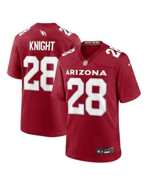 Qwuantrezz Knight 28 Arizona Cardinals Team Game Men Jersey – Cardinal