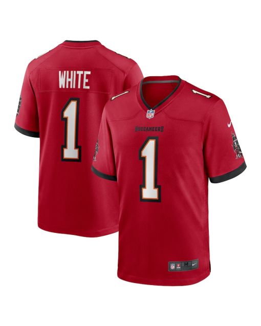 Rachaad White 1 Tampa Bay Buccaneers Men Game Jersey – Red