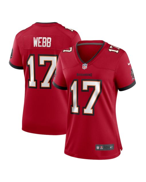 Raleigh Webb 17 Tampa Bay Buccaneers Women Game Jersey – Red