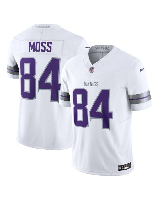 Randy Moss 84 Minnesota Vikings Alternate Vapor F.U.S.E. Limited Men Jersey – White