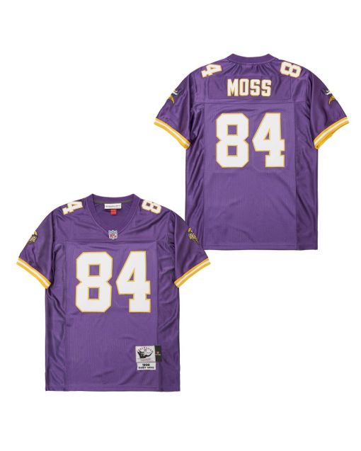Randy Moss 84 Minnesota Vikings Throwback Men Jersey – Purple