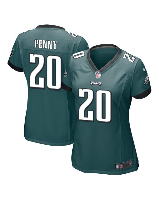 Rashaad Penny 20 Philadelphia Eagles Women Game Jersey – Midnight Green
