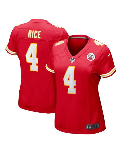 Rashee Rice 4 Kansas City Chiefs Women Game Jersey – Red