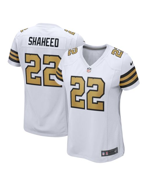 Rashid Shaheed 22 New Orleans Saints Women Alternate Game Jersey – White