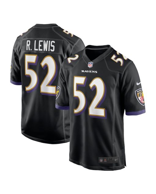 Ray Lewis 52 Baltimore Ravens Men Retired Jersey – Black