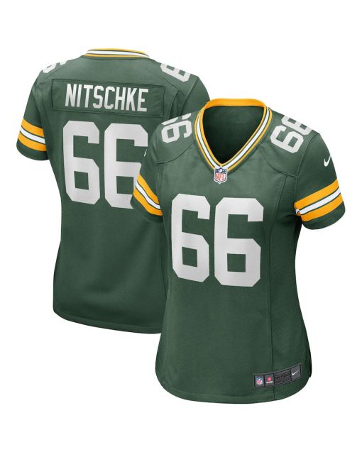Ray Nitschke 66 Green Bay Packers Women Game Retired Jersey – Green