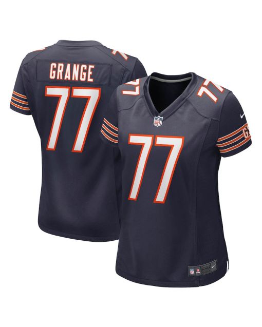 Red Grange 77 Chicago Bears Women Retired Jersey – Navy