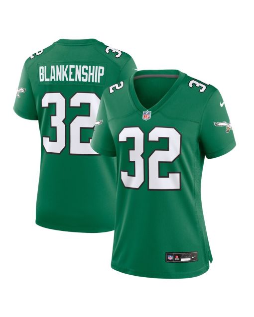 Reed Blankenship 32 Philadelphia Eagles Women Alternate Game Jersey – Kelly Green