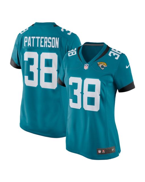 Riley Patterson 38 Jacksonville Jaguars Alternate Game Women Jersey – Teal