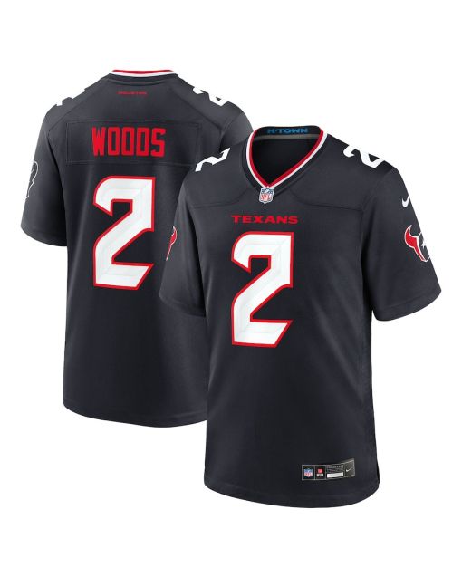 Robert Woods 2 Houston Texans Team Game Men Jersey – Navy