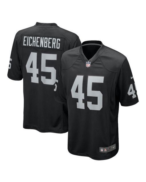 Tommy Eichenberg 45 Las Vegas Raiders Team Game Men Jersey – Black