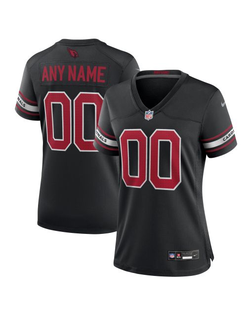 Women’s Arizona Cardinals Black Alternate Custom Game Jersey