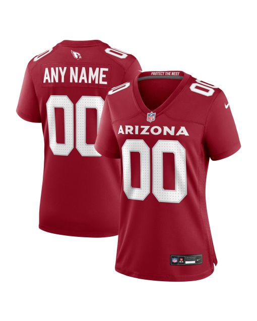 Women’s Arizona Cardinals Cardinal Custom Game Jersey