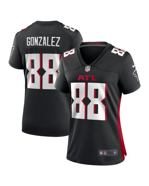 Women’s Atlanta Falcons Tony Gonzalez Black Game Retired Player Jersey