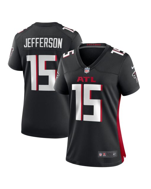 Women’s Atlanta Falcons Van Jefferson Black Game Jersey