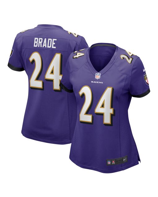 Women’s Baltimore Ravens Beau Brade Purple Game Jersey