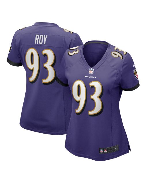 Women’s Baltimore Ravens Bravvion Roy Purple Game Jersey