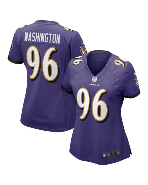 Women’s Baltimore Ravens Broderick Washington Purple Game Jersey