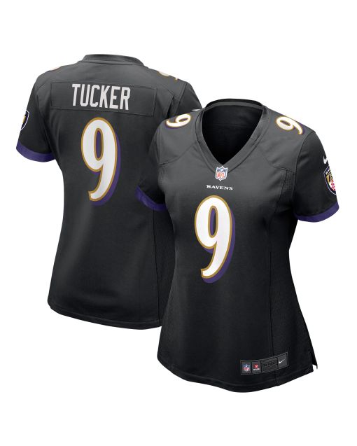Women’s Baltimore Ravens Justin Tucker Black Game Jersey