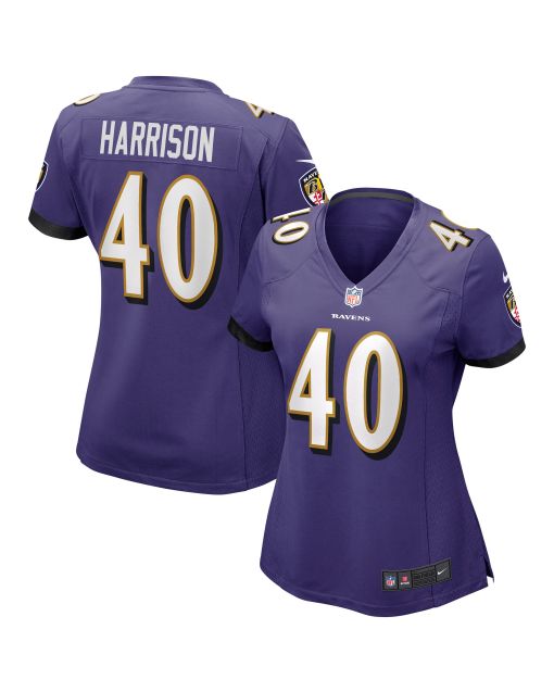 Women’s Baltimore Ravens Malik Harrison Purple Game Jersey