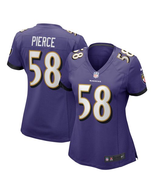 Women’s Baltimore Ravens Michael Pierce Purple Game Jersey