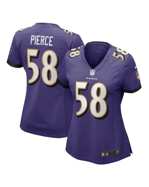 Women’s Baltimore Ravens Michael Pierce Purple Player Game Jersey