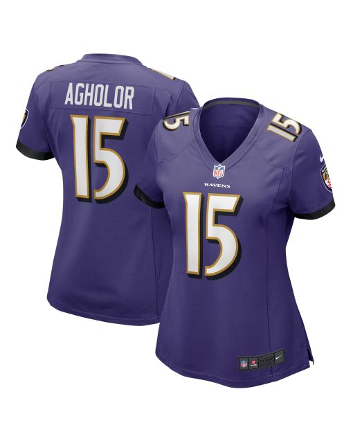 Women’s Baltimore Ravens Nelson Agholor Purple Game Jersey