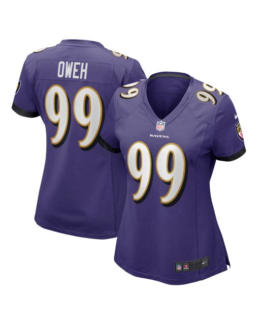 Women’s Baltimore Ravens Odafe Oweh Purple Game Jersey
