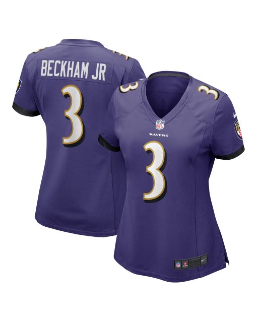 Women’s Baltimore Ravens Odell Beckham Jr. Purple Game Jersey