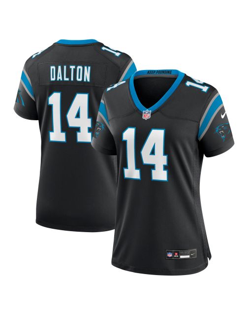 Women’s Carolina Panthers Andy Dalton Black Team Game Jersey