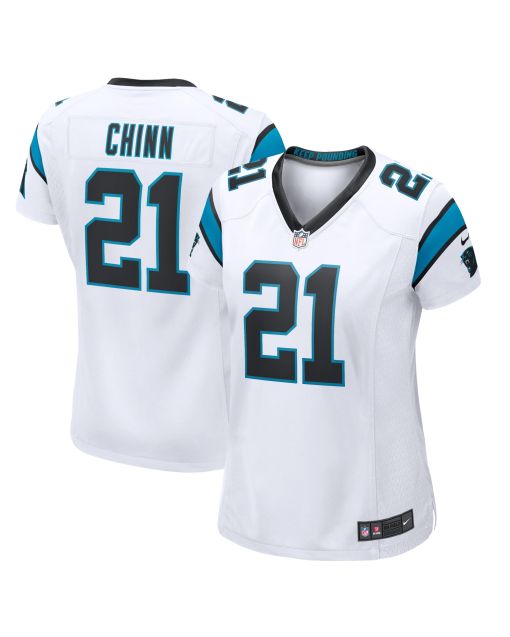 Women’s Carolina Panthers Jeremy Chinn White Game Jersey
