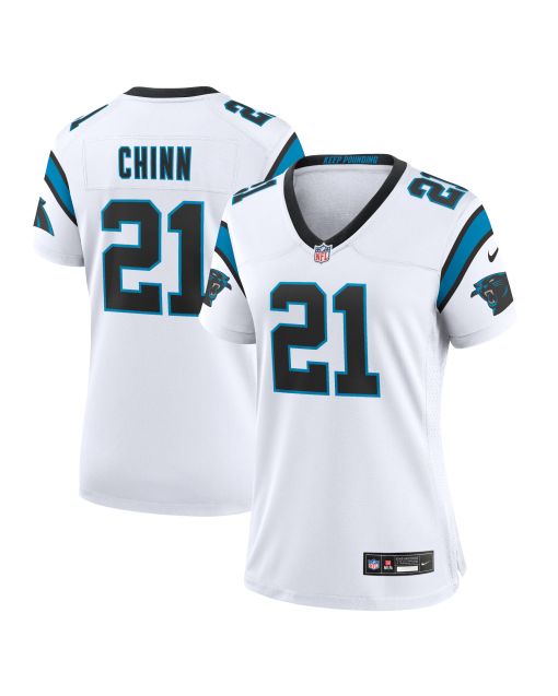 Women’s Carolina Panthers Jeremy Chinn White Player Jersey