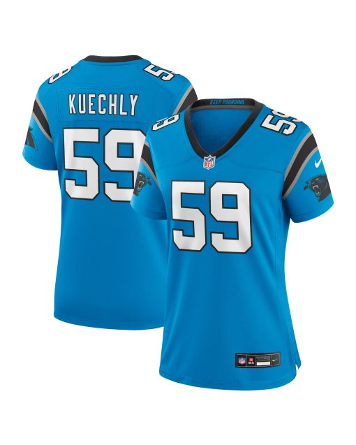 Women’s Carolina Panthers Luke Kuechly Blue Retired Player Game Jersey