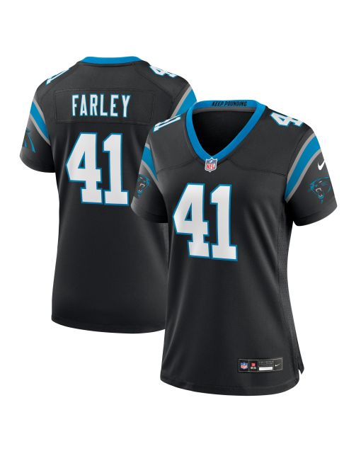 Women’s Carolina Panthers Matthias Farley Black Game Jersey