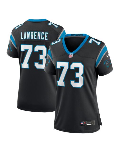 Women’s Carolina Panthers Rashard Lawrence Black Game Jersey