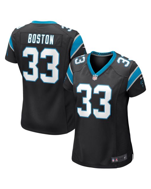 Women’s Carolina Panthers Tre Boston Black Game Jersey