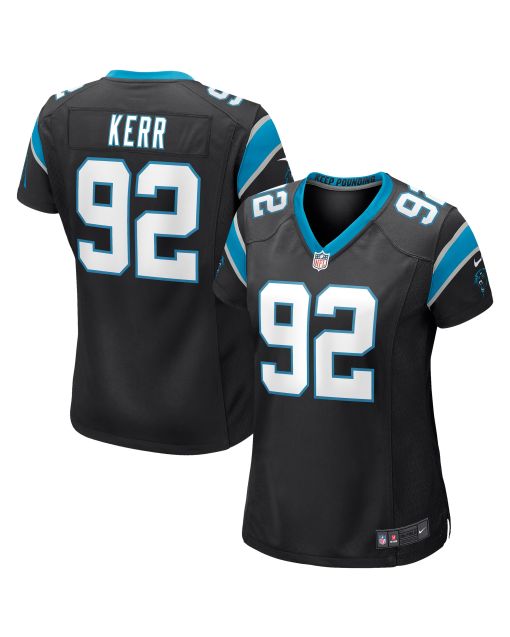 Women’s Carolina Panthers Zach Kerr Black Game Jersey