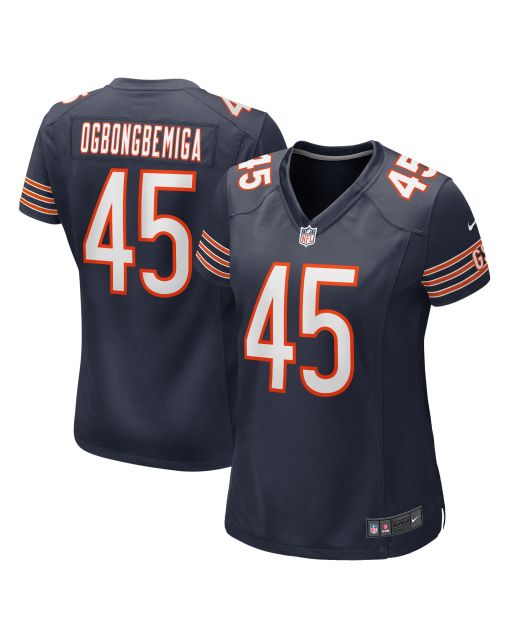 Women’s Chicago Bears Amen Ogbongbemiga Navy Game Jersey