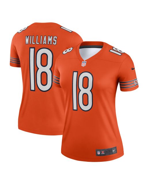 Women’s Chicago Bears Caleb Williams Orange Alternate Legend Player Performance Top