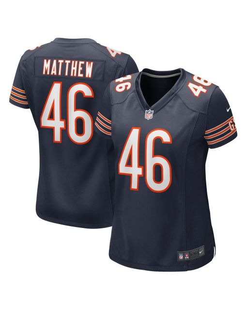 Women’s Chicago Bears Christian Matthew Navy Game Jersey