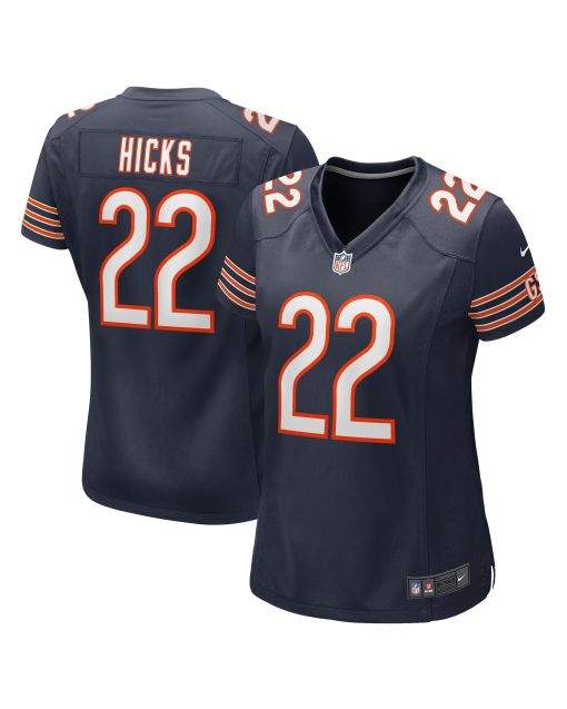 Women’s Chicago Bears Elijah Hicks Navy Team Game Jersey