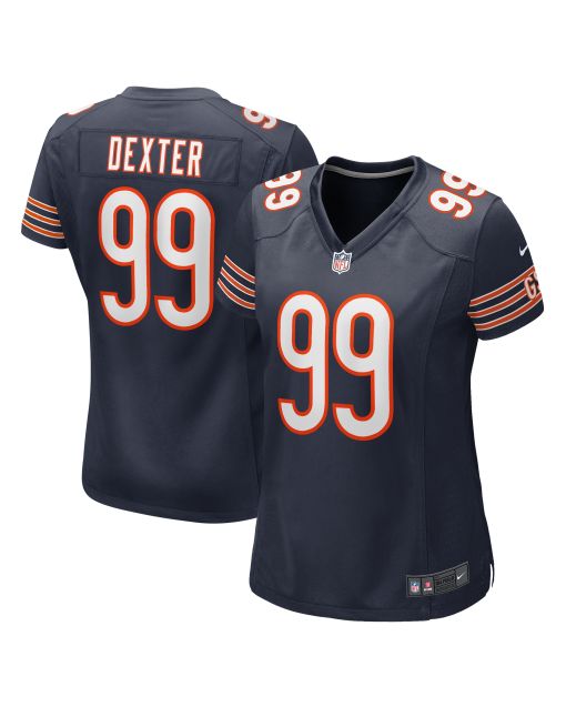 Women’s Chicago Bears Gervon Dexter Sr Navy Team Game Jersey