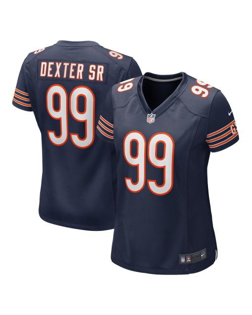 Women’s Chicago Bears Gervon Dexter Sr. Navy Game Jersey