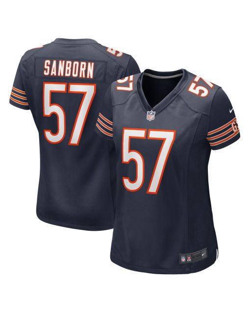 Women’s Chicago Bears Jack Sanborn Navy Game Player Jersey