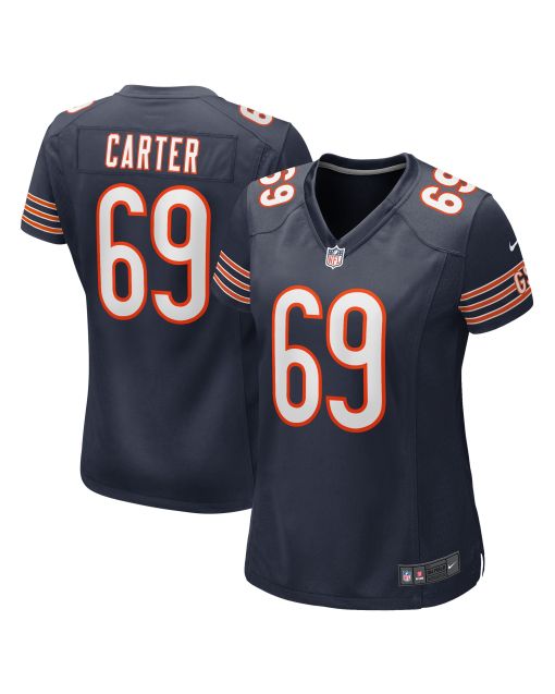 Women’s Chicago Bears Ja’Tyre Carter Navy Game Player Jersey