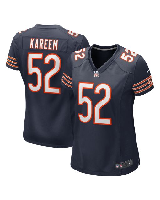 Women’s Chicago Bears Khalid Kareem Navy Team Game Jersey